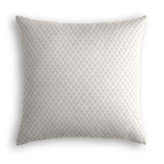 Throw Pillow in Calais - Chalk