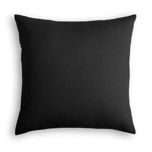 Euro Sham in Classic Linen - Black