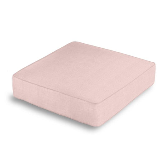 Box Floor Pillow in Classic Linen - Blush