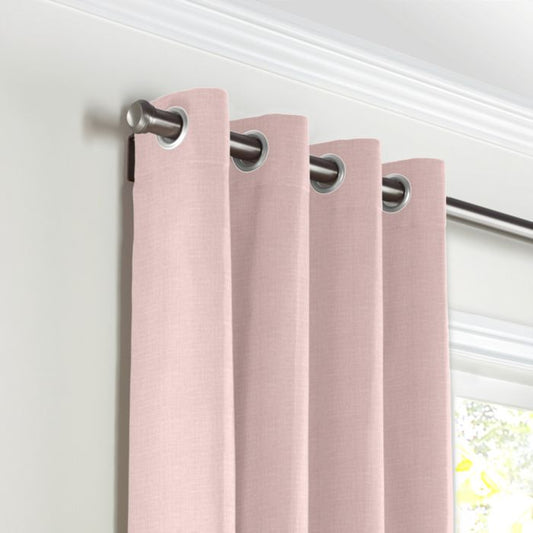 Grommet Drapery in Classic Linen - Blush