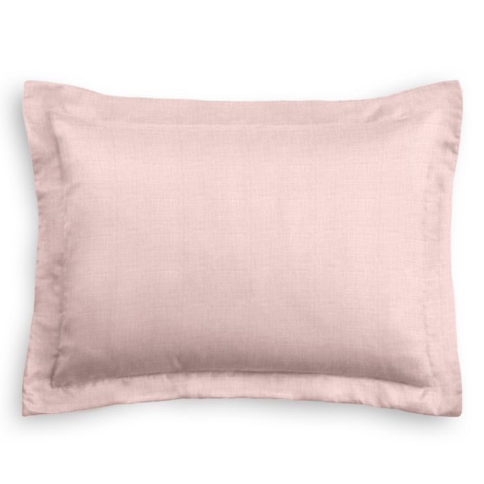 Pillow Sham in Classic Linen - Blush