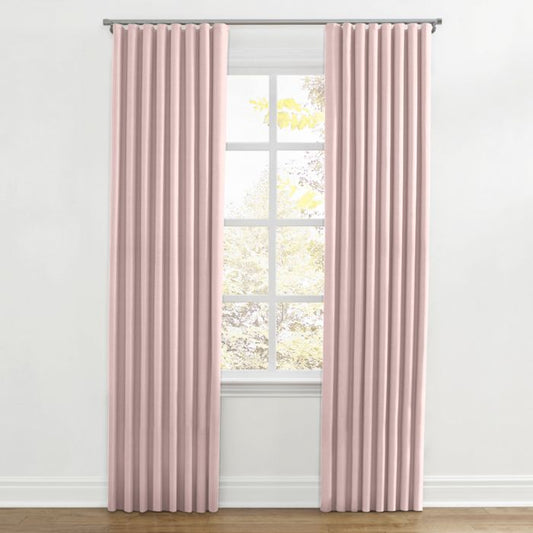 Ripplefold Drapery in Classic Linen - Blush