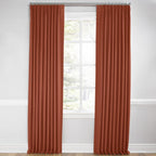 Euro Pleat Drapery in Classic Linen - Canyon