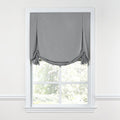 Tulip Roman Shade in Classic Linen - Cement