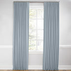 Euro Pleat Drapery in Classic Linen - Storm