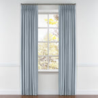 Pinch Pleat Drapery in Classic Linen - Storm