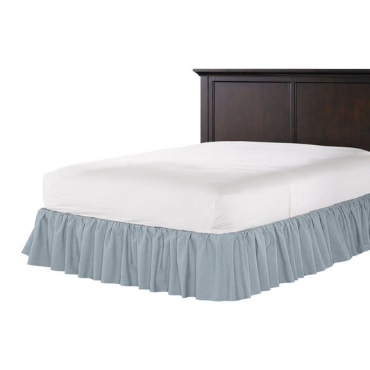 Ruffle Bedskirt in Classic Linen - Storm