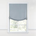 Relaxed Roman Shade in Classic Linen - Storm