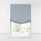Relaxed Roman Shade in Classic Linen - Storm