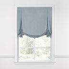 Tulip Roman Shade in Classic Linen - Storm