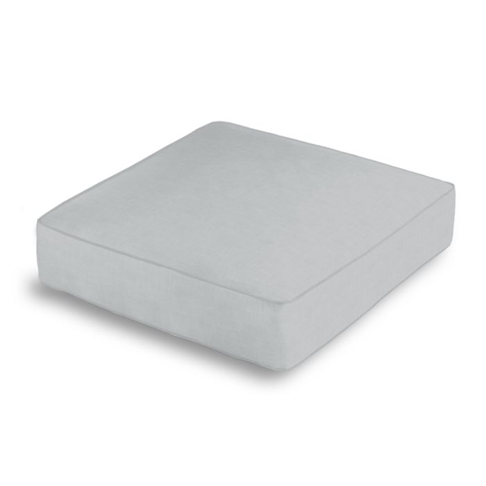 Box Floor Pillow in Classic Linen - Gray