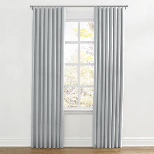 Ripplefold Drapery in Classic Linen - Grey