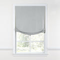 Relaxed Roman Shade in Classic Linen - Grey