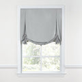 Tulip Roman Shade in Classic Linen - Grey