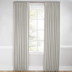 Euro Pleat Drapery in Classic Linen - Heathered Dove