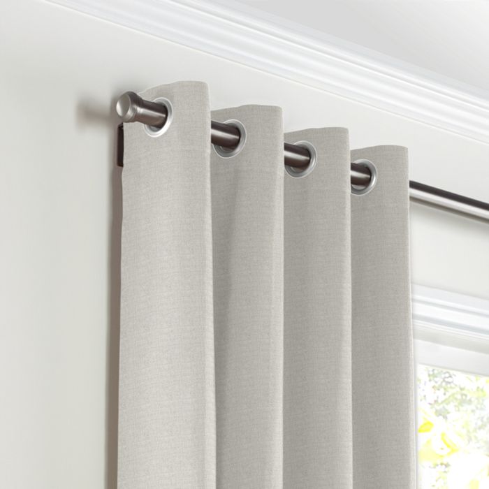 Grommet Drapery in Classic Linen - Heathered Dove