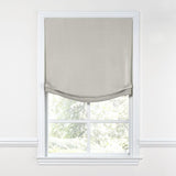 Relaxed Roman Shade in Classic Linen - Heathered Dove