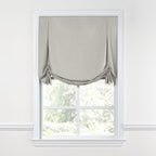 Tulip Roman Shade in Classic Linen - Heathered Dove
