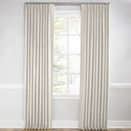 Euro Pleat Drapery in Classic Linen - Heathered Flax