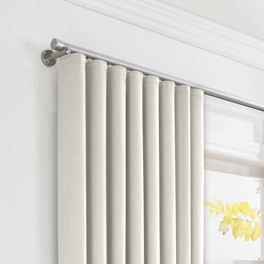 Ripplefold Drapery in Classic Linen - Heathered Flax
