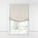 Relaxed Roman Shade in Classic Linen - Heathered Flax