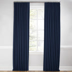 Euro Pleat Drapery in Classic Linen - Ink