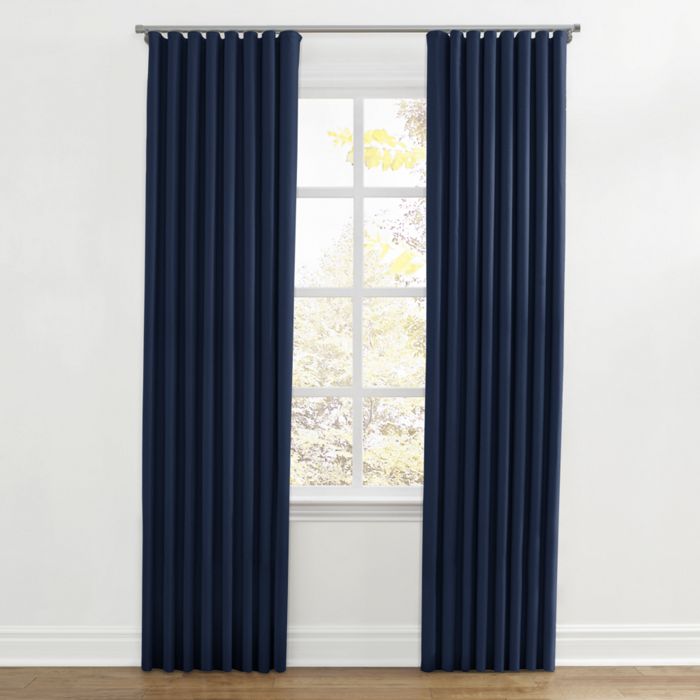 Ripplefold Drapery in Classic Linen - Ink