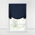 Tulip Roman Shade in Classic Linen - Ink