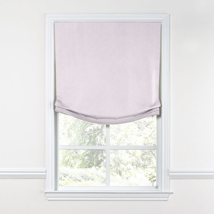 Relaxed Roman Shade in Classic Linen - Lavender