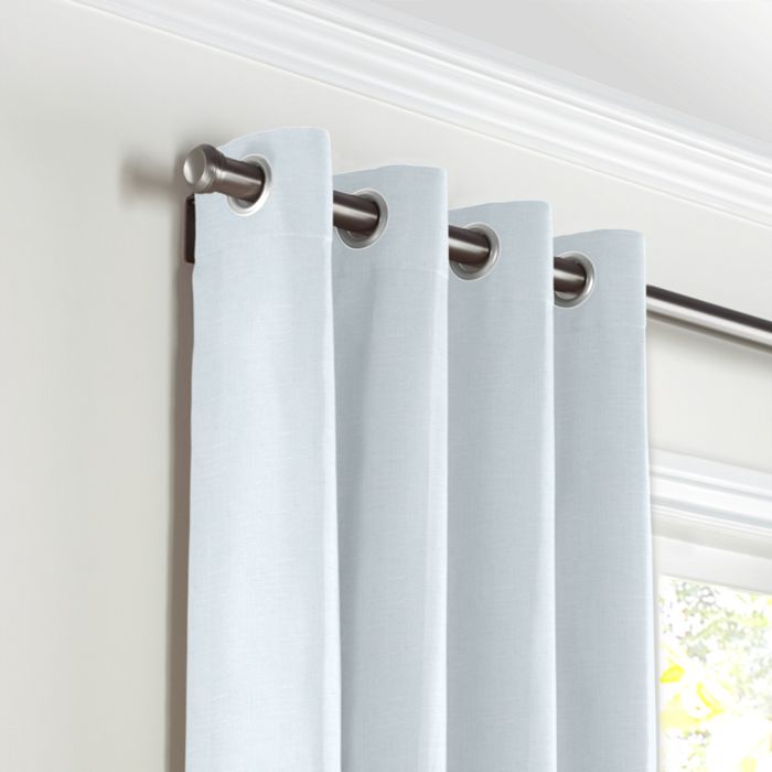 Grommet Drapery in Classic Linen - Mineral