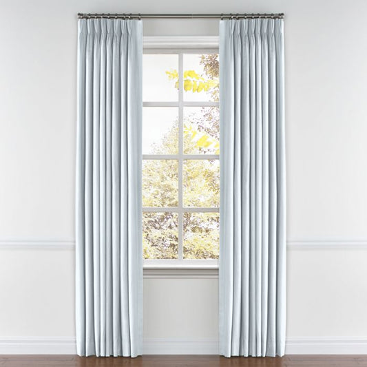 Pinch Pleat Drapery in Classic Linen - Mineral