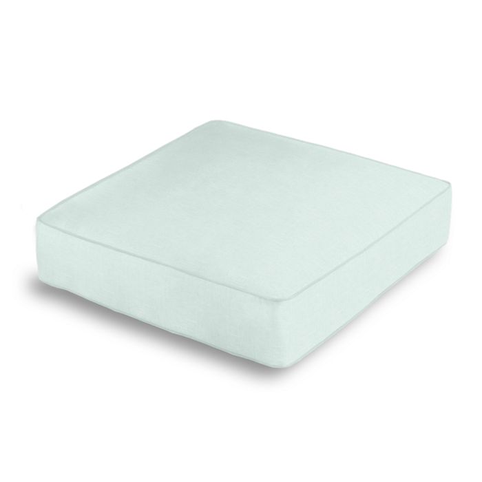 Box Floor Pillow in Classic Linen - Mint