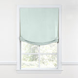 Relaxed Roman Shade in Classic Linen - Mint