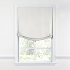 Relaxed Roman Shade in Classic Linen - Oat
