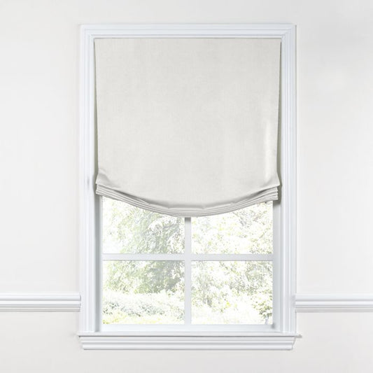 Relaxed Roman Shade in Classic Linen - Oat