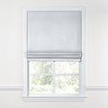 Flat Roman Shade in Classic Linen - Opal