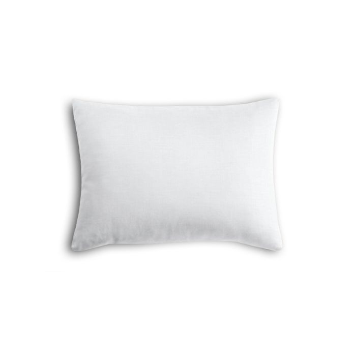 Boudoir Pillow in Classic Linen - Optic White