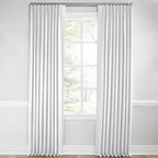 Euro Pleat Drapery in Classic Linen - Optic White
