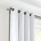 Grommet Drapery in Classic Linen - Optic White