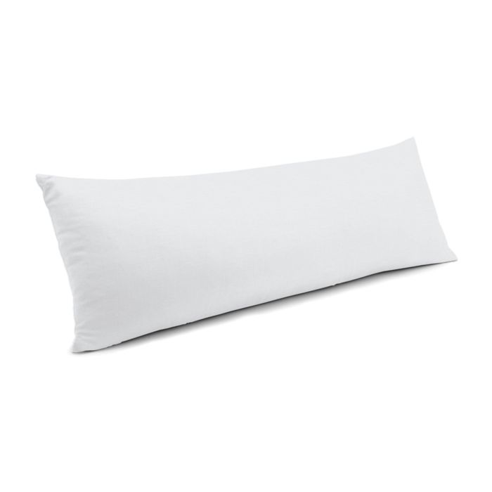 Large Lumbar Pillow in Classic Linen - Optic White