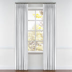 Pinch Pleat Drapery in Classic Linen - Optic White