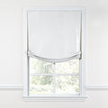 Relaxed Roman Shade in Classic Linen - Optic White