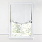 Relaxed Roman Shade in Classic Linen - Optic White