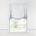 Tulip Roman Shade in Classic Linen - Optic White