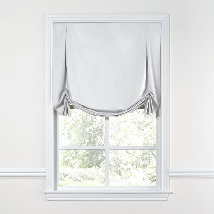 Tulip Roman Shade in Classic Linen - Optic White
