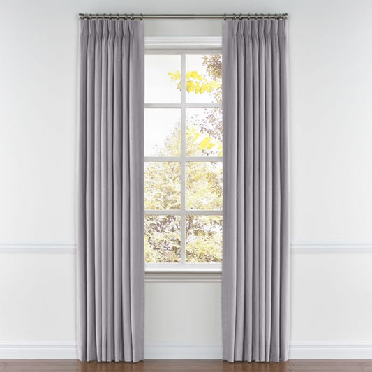 Pinch Pleat Drapery in Classic Linen - Orchid