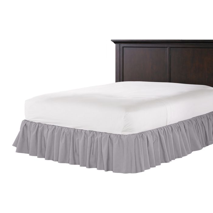 Ruffle Bedskirt in Classic Linen - Orchid