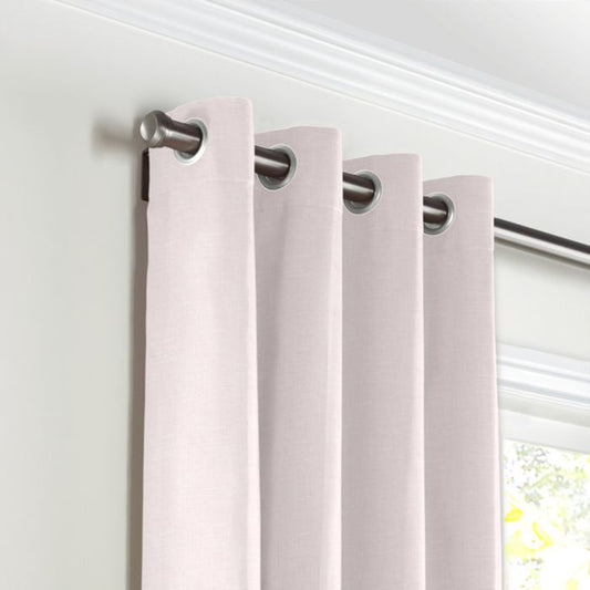 Grommet Drapery in Classic Linen - Petal