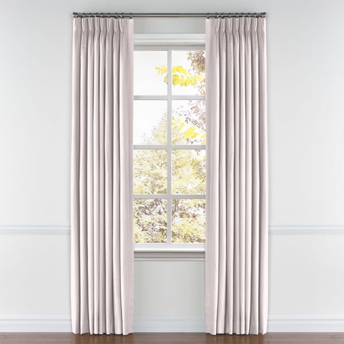 Pinch Pleat Drapery in Classic Linen - Petal