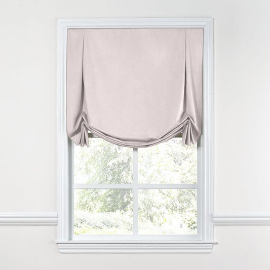 Tulip Roman Shade in Classic Linen - Petal
